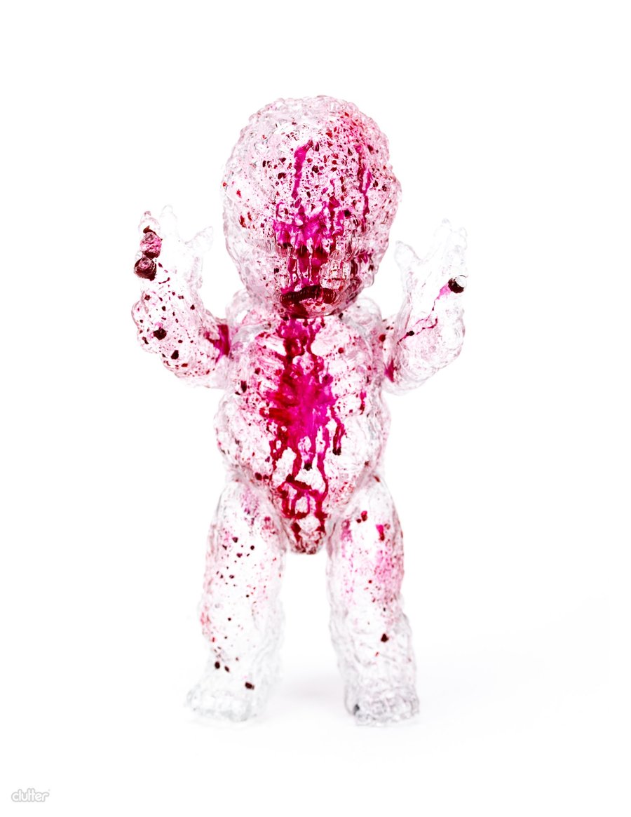 Image of Clear Death Gnasher (internal blood splatter)