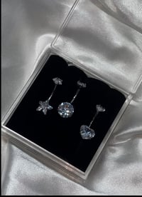Image 2 of 3pc Clear Belly Rings