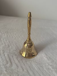 Altar Bell Brass Pentacle Small