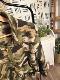 Image 2 of Camo crop fleece 