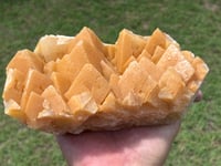 Image 8 of Orange Rhombohedral Calcite Cluster Specimen | Yunnan China #2889