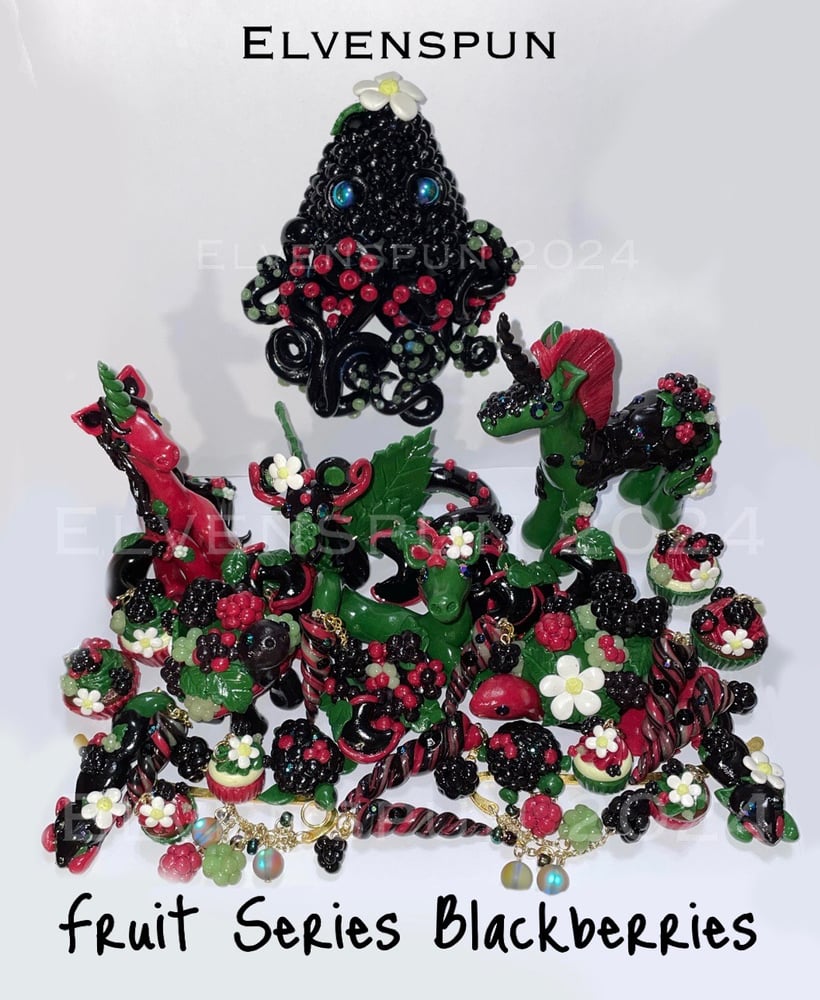 Image of Fruit Series Blackberries Collection Sculptures