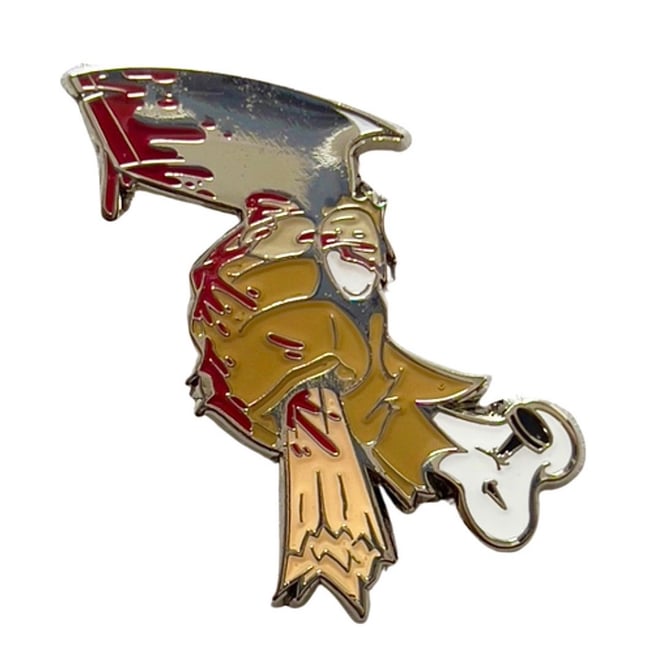 Bad To The Bone Slasher Pin - Scarecrow