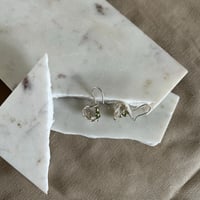 Image 1 of #18 Drop Earring with Double Green  Pearl
