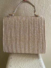 Image 2 of BEIGE STRAW HANDBAG