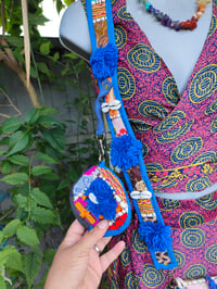 Image 4 of  Jaz min cross body bag and coin purse- Blue 2