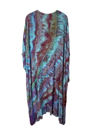 Image 6 of S Long Woven Kimono in Tropical Agate Ice Dye