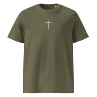 Image 4 of Embroidered "Layered Cross" t-shirt