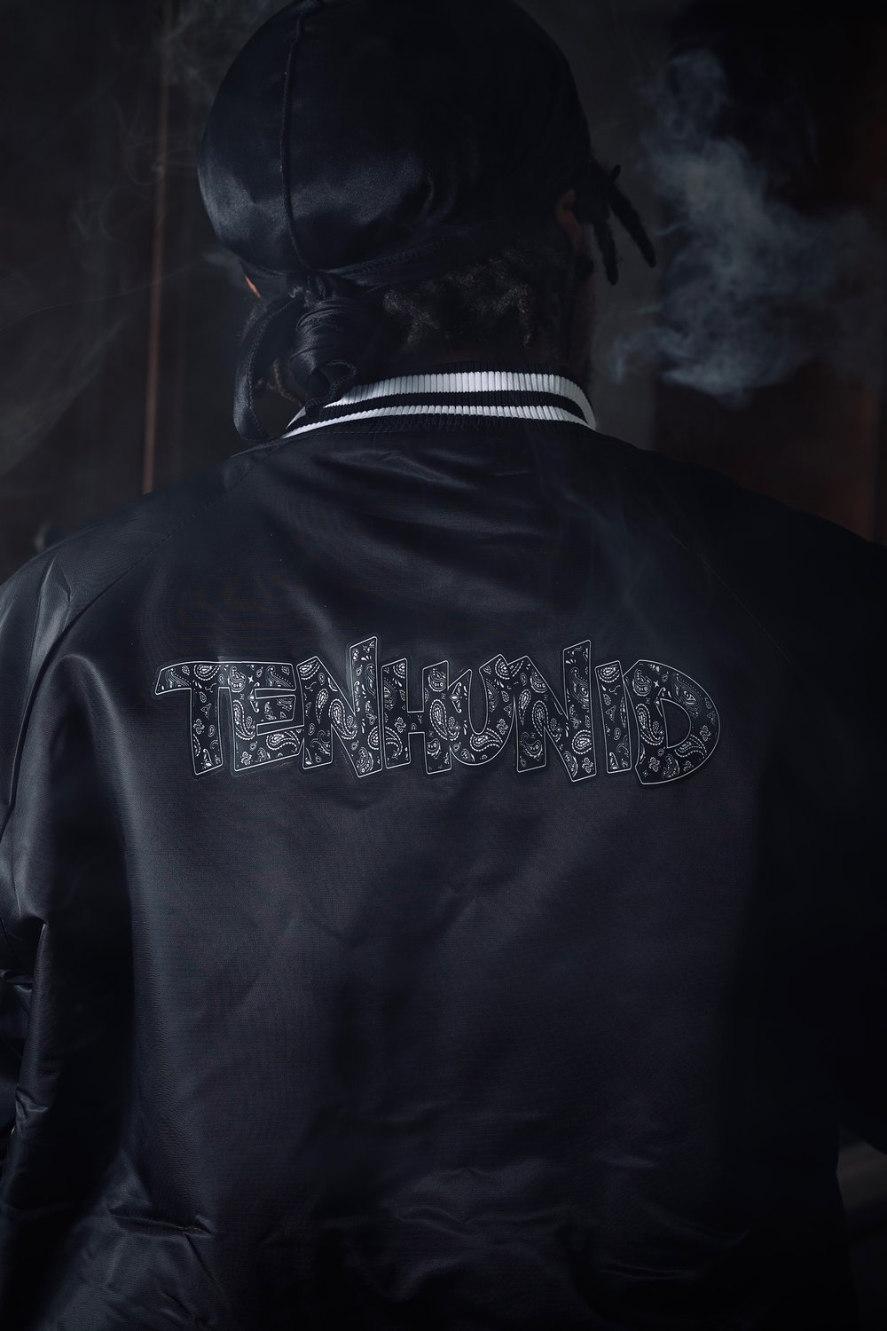 #TenHunid Varsity Jacket (Black)