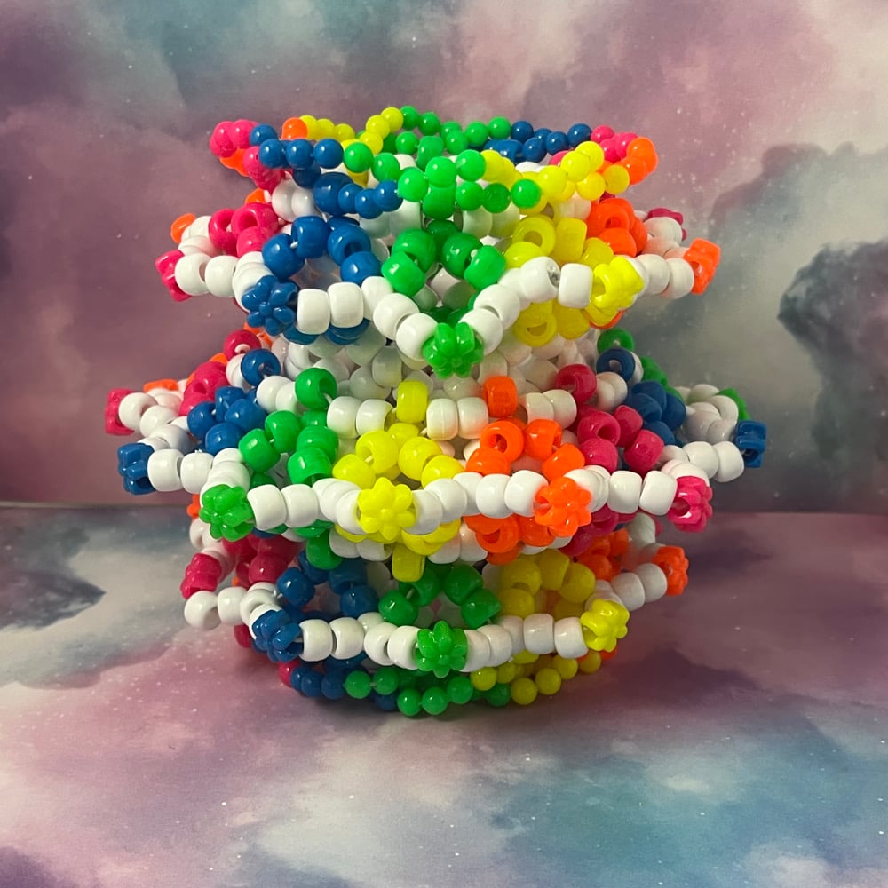 Image of Neon Epic Fidget Kandi Cuff