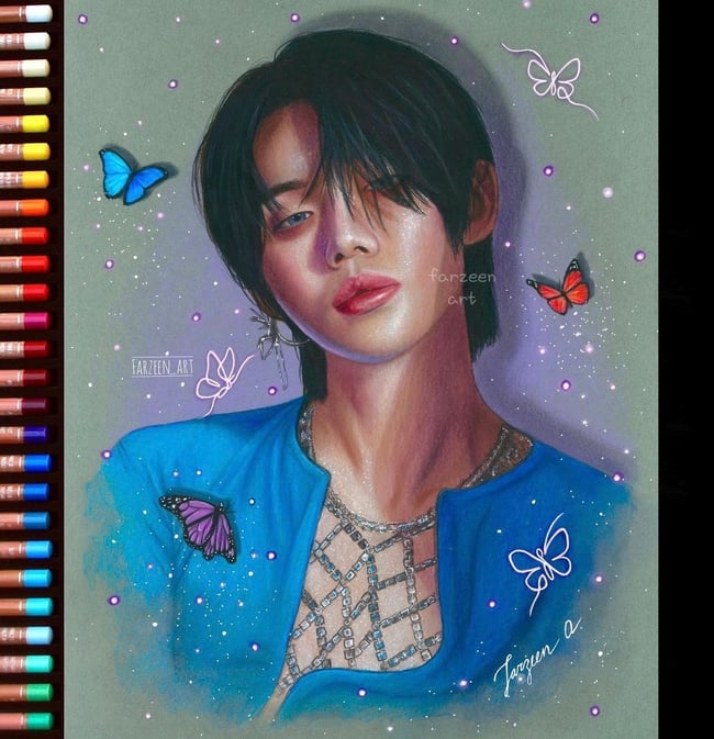 Txt Yeonjun Fan Art Print Farzeenart