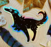 Image 1 of HOLO Borzoi Sticker