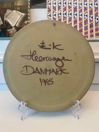 Image 3 of Vintage Signed Danish Ceramic Plate