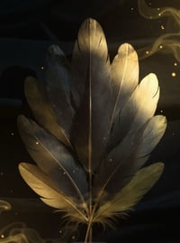 Image 2 of Natural Black-To- Gold Feathers