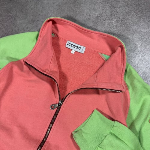 Image of 1980s Iceberg “Don’t Drug Out” Zip Up, Size Large