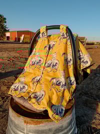 Image 1 of Buckin Cowboy Carseat Cover