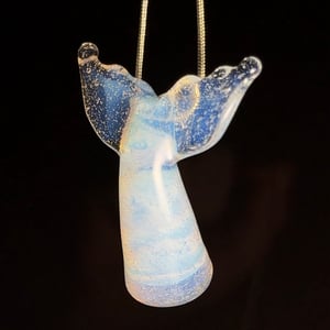 Image of Black Friday Sale Secret White whale tail pendant