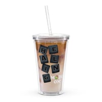 Image 1 of HEALING MODE Clear plastic tumbler