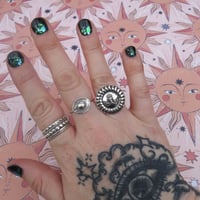 Image 2 of Handmade ‘Seraph’ Sun Ring Sterling Silver