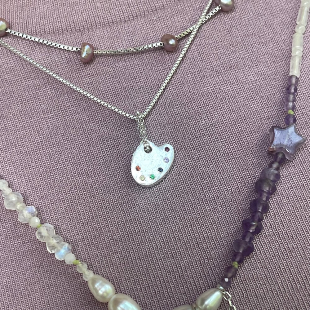 Image of Tiny palette necklace