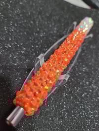 Image 4 of Orange & White Rhinestone Pen