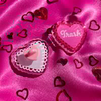 Image 3 of Trash Heart Valentines Pins