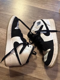 Black and white Jordans 