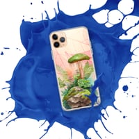 Image 3 of Colorful Mushroom/Fungus/Mycology Watercolor Painting Clear Case for iPhone®