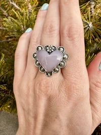 Image 4 of Yttrium Fluorite Heart Ring