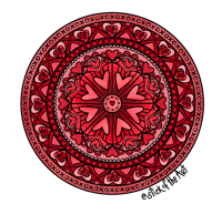 Valentine’s Day Mandala - Sticker