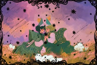 Image 3 of Witch Hat Atelier Agott and Coco Gold Foil Print 