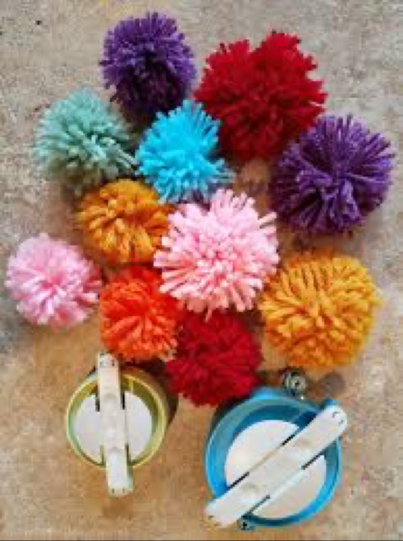 Image of School Holiday Pom Pom Creations Workshop Friday 29th September Drop in and make between 11-2