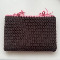 Image 2 of Pochette de livre - marron et rose 