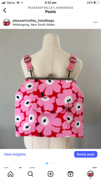 Image 1 of Pink Marimekko 3 in 1 Backpack