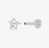Image 2 of Scream Pretty Faceted Star Single Flatback Earring