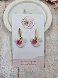 Image 1 of Floral Mickey Earrings