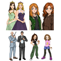 Best friend portrait! Choose Royalty, Warior, Sci-fi, or others!