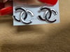 Double C Earrings (Silver)