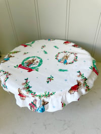 Image 3 of Large bowl and kitchen aid cover - Xmas rabbit 