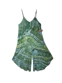 Image 3 of L Woven Wide-Leg Jumpsuit with Pockets in Verdant Geode Ice Dye
