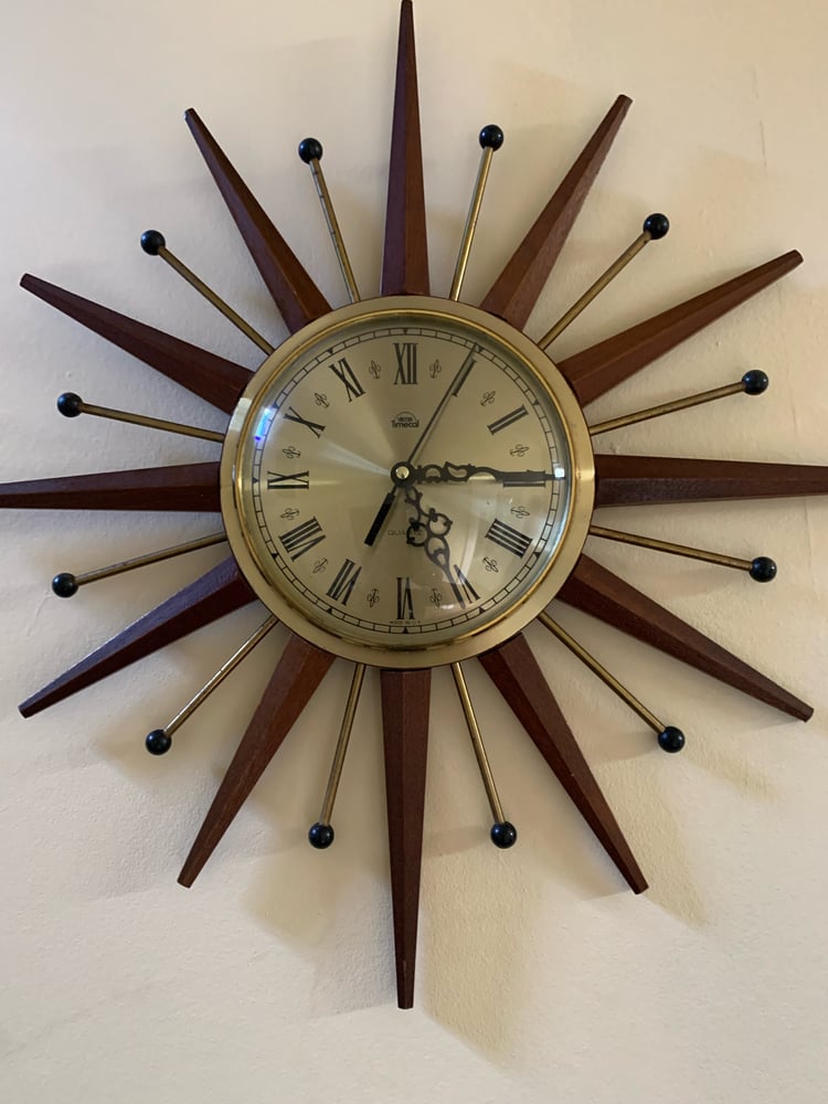 Image of Smiths Sunburst Timecal Clock