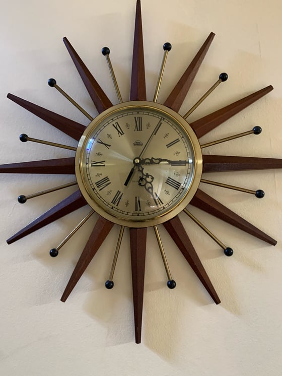 Image of Smiths Sunburst Timecal Clock