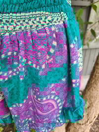 Image 2 of Frida frilly shorts -purple pink and jade 