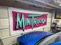 Image 2 of BIGASS BANNER!!! Old School Teal & Pink 
