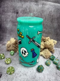 Image 4 of Gelatinous Cup | D&D Themed Plastic Tumbler with Straw | Gelatinous Cube Cup