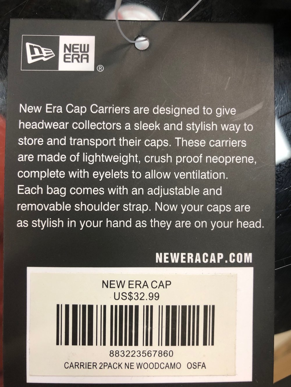 New Era Camo 2 pack carrier 