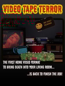 Image of VIDEO TAPE TERROR Blu-Ray/DVD combo pack