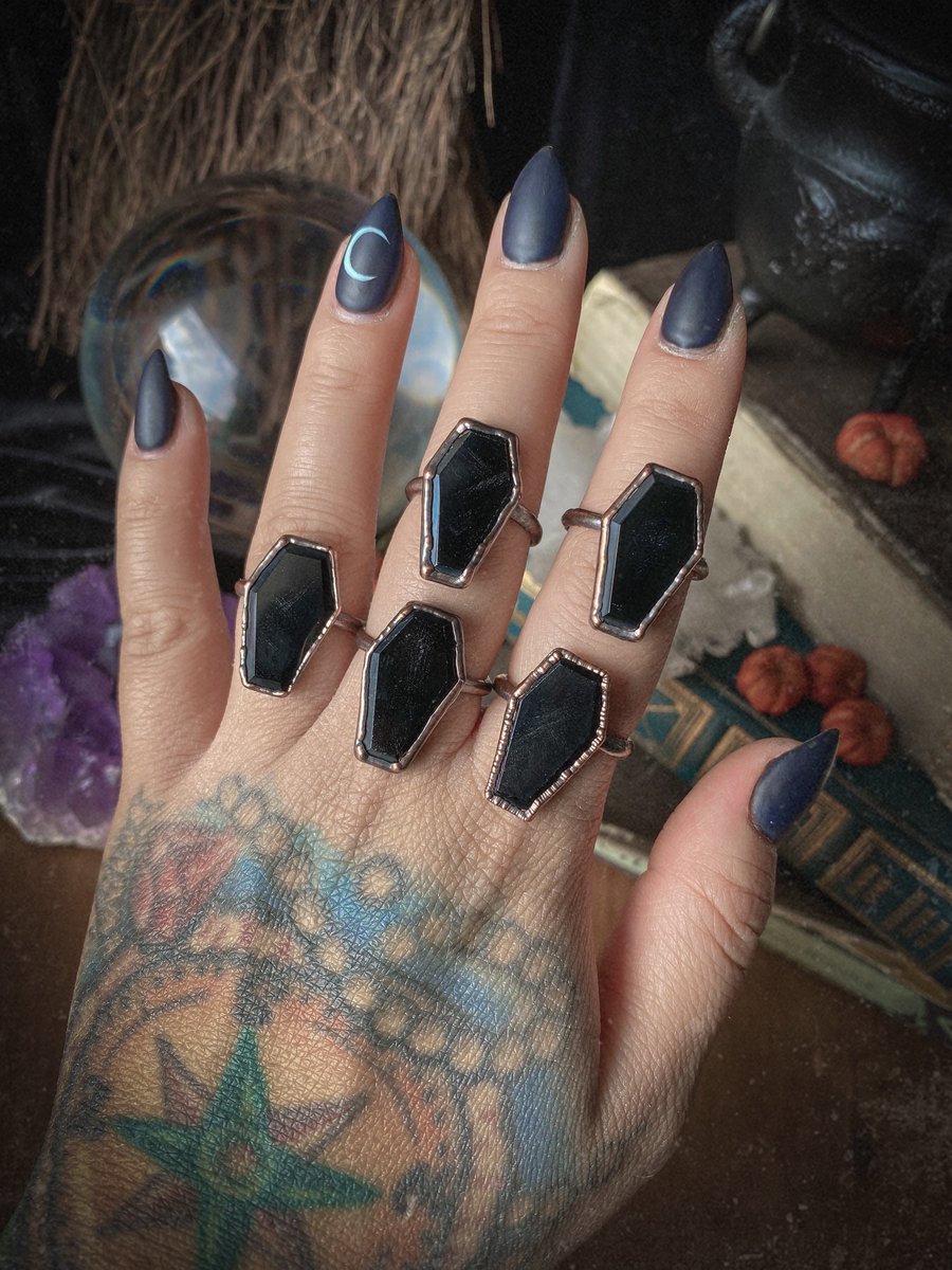 Image of Onyx Coffin Ring