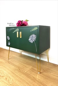 Image 3 of Upcycled Dark Green G Plan Cabinet / Drinks Cabinet / Record Cabinet 