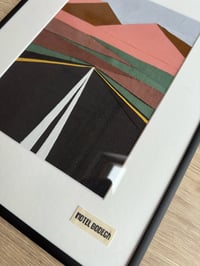 Image 2 of Roadscape Collage Artwork in Frame 30x40